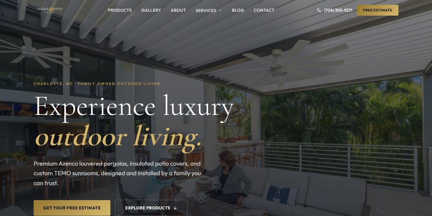 Unique Patio Concepts hero preview